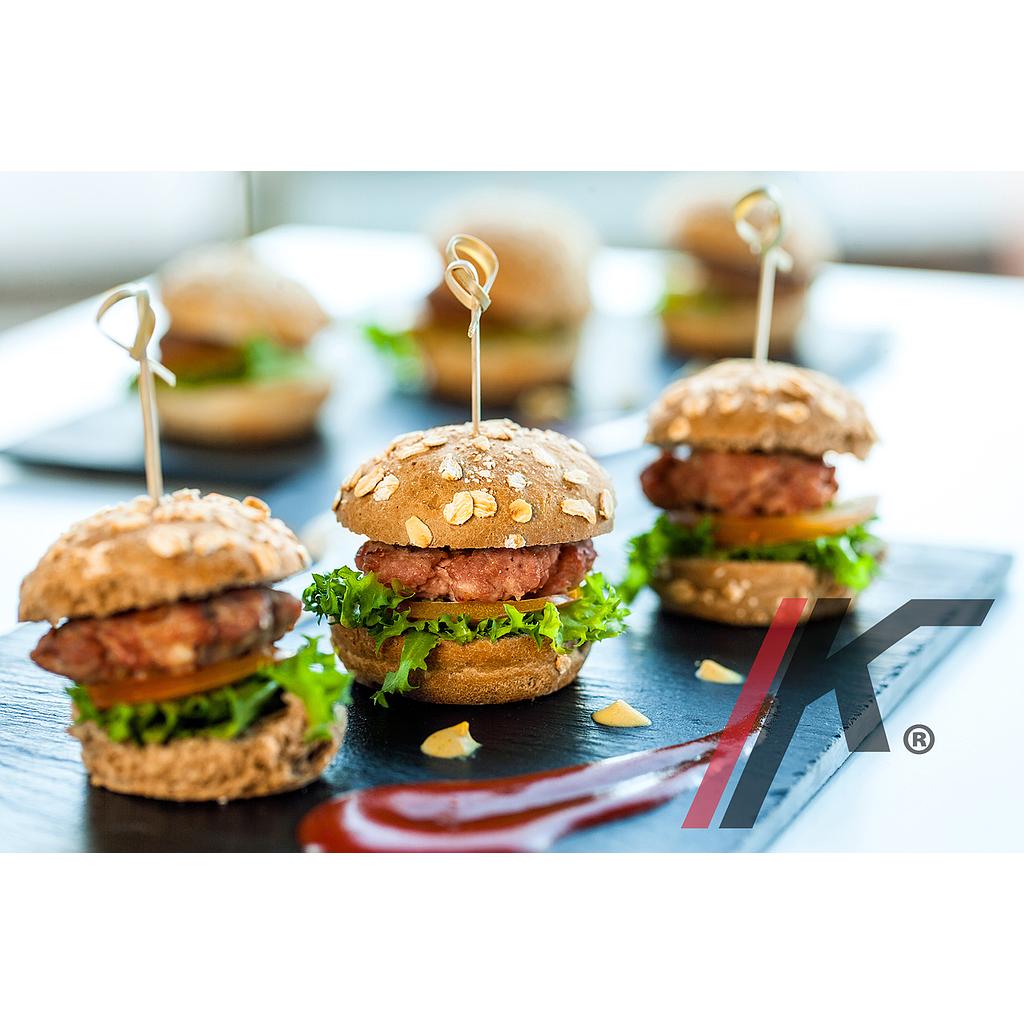 MINI BURGER MEAT VACU-PORC 22g 136u 