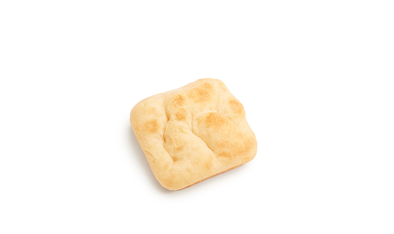 MINI FOCACCIA PLAIN CRISTALI 85g 36u__